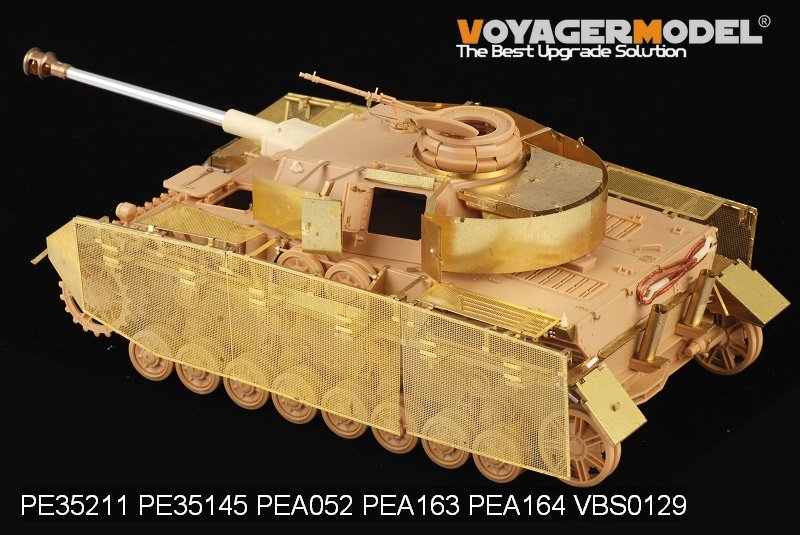 Voyager Model PEA164 WWII German Panzer.IV Ausf.J &amp;quot;Thoma shields&amp;quot; wire mesh schürzen (For All) 1/35 – immagine 4