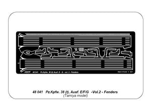 Aber 48041 Pz.Kpfw..38 (t) Ausf. E/F/G Niemiecki czołg Pz.38 (t) cz.2-błotniki / German tank Pz.Kpfw. 38 (t) Ausf.. E/F/G Vol.2-Fenders 1/48 – immagine 5