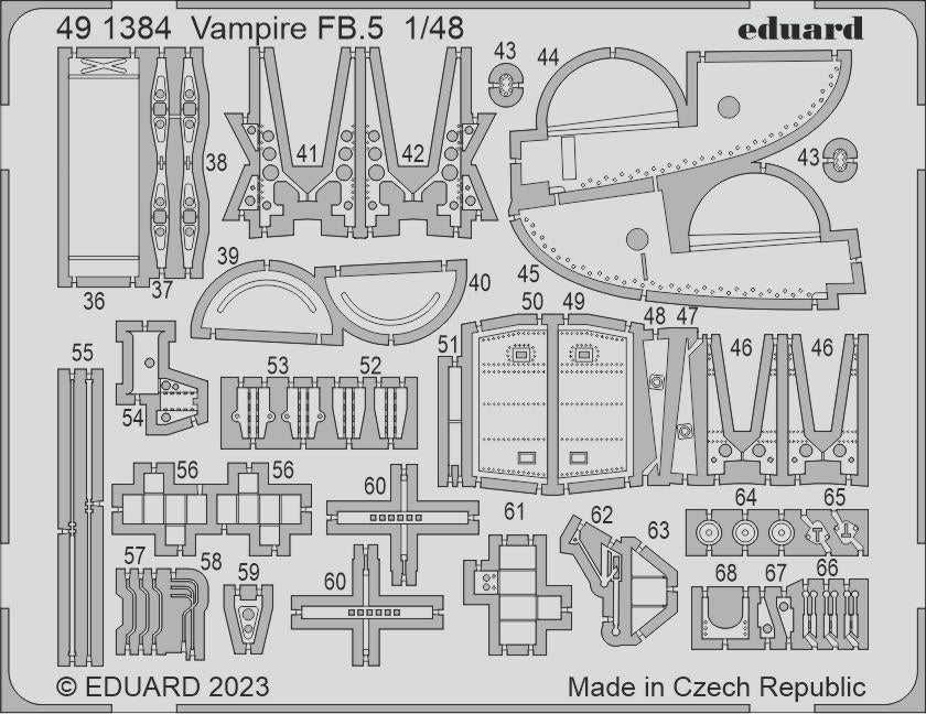 Eduard BIG49394 Vampire FB.5 AIRFIX 1/48 – immagine 4
