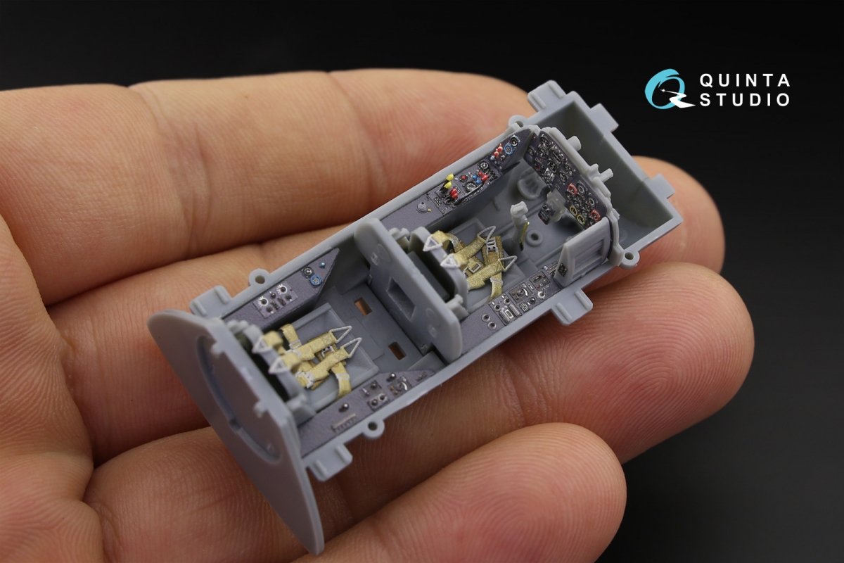Quinta Studio QD48163 Me 262B-1a/U1 3D-Printed &amp;amp; coloured Interior on decal paper (for HobbyBoss kit) 1/48 – Bild 4