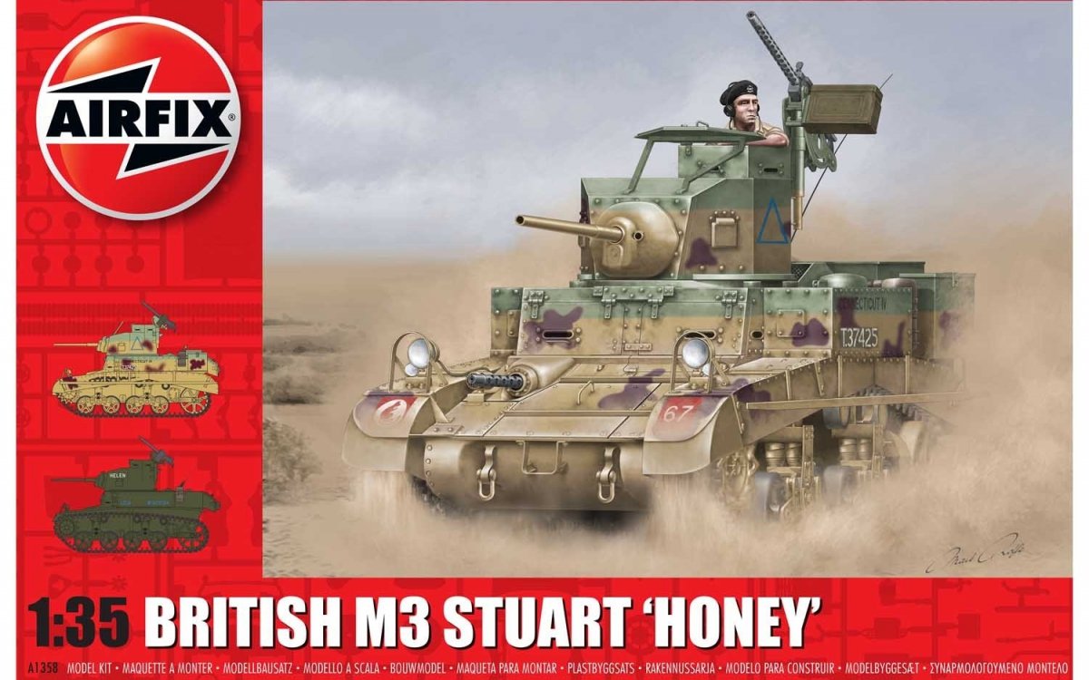 Airfix 1358 M3 Stuart, Honey (Version britannique) 1/35