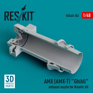 RESKIT RSU48-0383 AMX (AMX-T) « Ghibli » tuyère d&amp;#39;échappement pour kit Kinetic (impression 3D) 1/48
