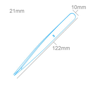 Modelcraft PTW2185-3 Fine Stainless Steel Tweezers (120mm) – Bild 2