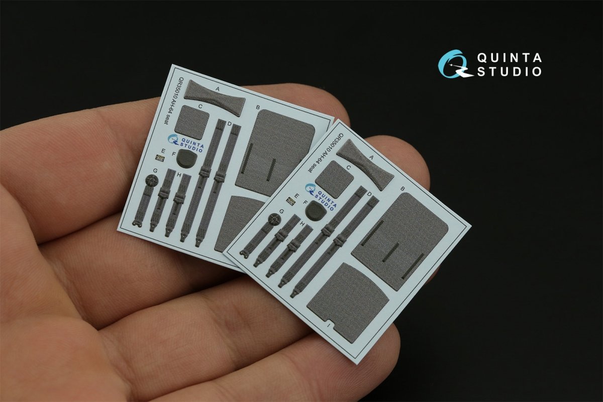 Quinta Studio QD35099 AH-64E 3D-Printed &amp;amp; coloured Interior on decal paper (Takom) 1/35 – immagine 11