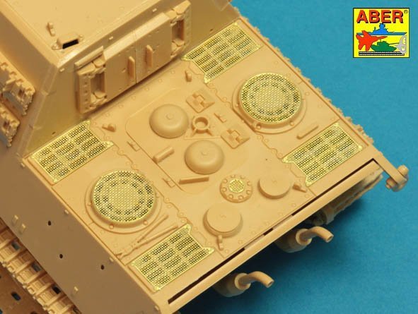 Aber 48A30 Grilles for Sd.Kfz.186 Jagdtiger 1/48 – immagine 6