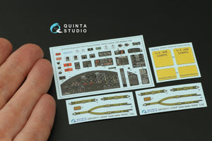 Quinta Studio QD32233 Boeing B-17E/F Pilot&amp;#39;s cockpit. 3D-Printed coloured Interior on decal paper (HK models) 1/32 – immagine 3