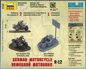 Zvezda 6142 German Motorcycle R-12 1/72 – immagine 2