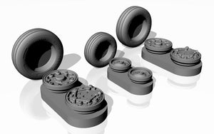 Armory Models AW48309 F-5E/F Tiger-II wheels 1/48 – zdjęcie 4
