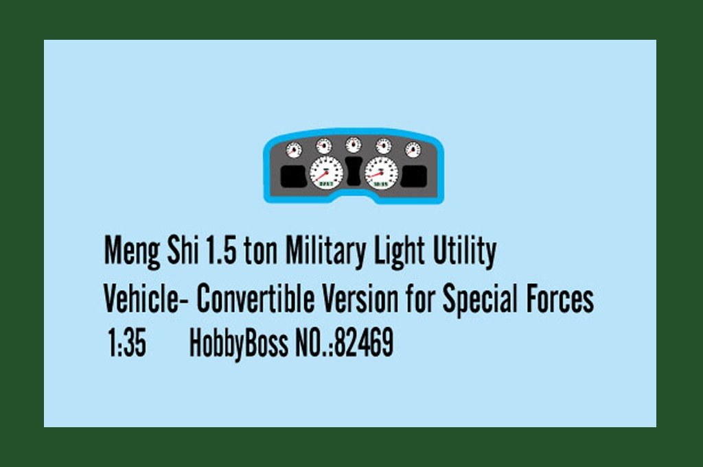 Hobby Boss 82469 Meng Shi 1.5 ton Military Light Utility Vehicle 1/35 – zdjęcie 4