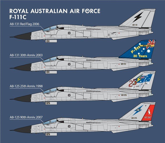 Academy 12220 Royal Australian Air Force F-111C 1/48 – immagine 4