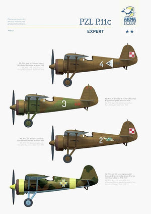 Arma Hobby 40001 PZL P.11c Expert Set 1/48 – Bild 6