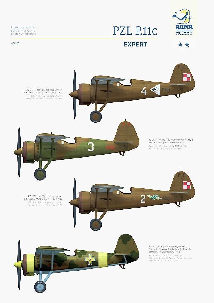 Arma Hobby 40001 PZL P.11c Expert Set 1/48 – Bild 6