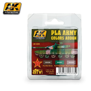 AK Interactive AK4260 PLA ​​- Ensemble de couleurs additionnelles pour l&amp;#39;armée