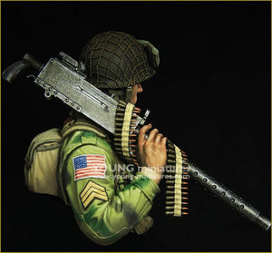 Young Miniatures YM1873 WW2 US AIRBORNE with M1919 1/10 – immagine 4