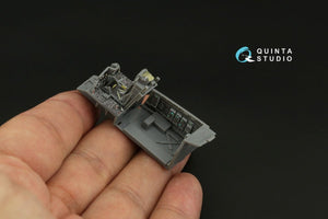 Quinta Studio QD72068 F-15C Late/F-15J Late 3D-Printed &amp;amp; coloured Interior on decal paper (GWH) 1/72 – immagine 2