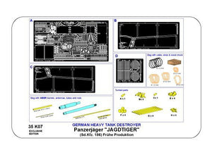Aber 35K07 Panzerjäger Jagdtiger (Sd.Kfz.186) 1/35 – immagine 8