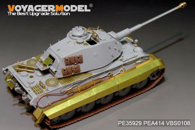 Maquette Voyager PE35929 Char King Tiger allemand de la Seconde Guerre mondiale (tourelle Porsche) pour HOBBYBOSS 84530 1/35  – image 8