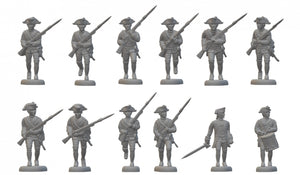 Hat 8348 American War of Independence - Hessian Musketeers Charging (48 Figures) 1/72