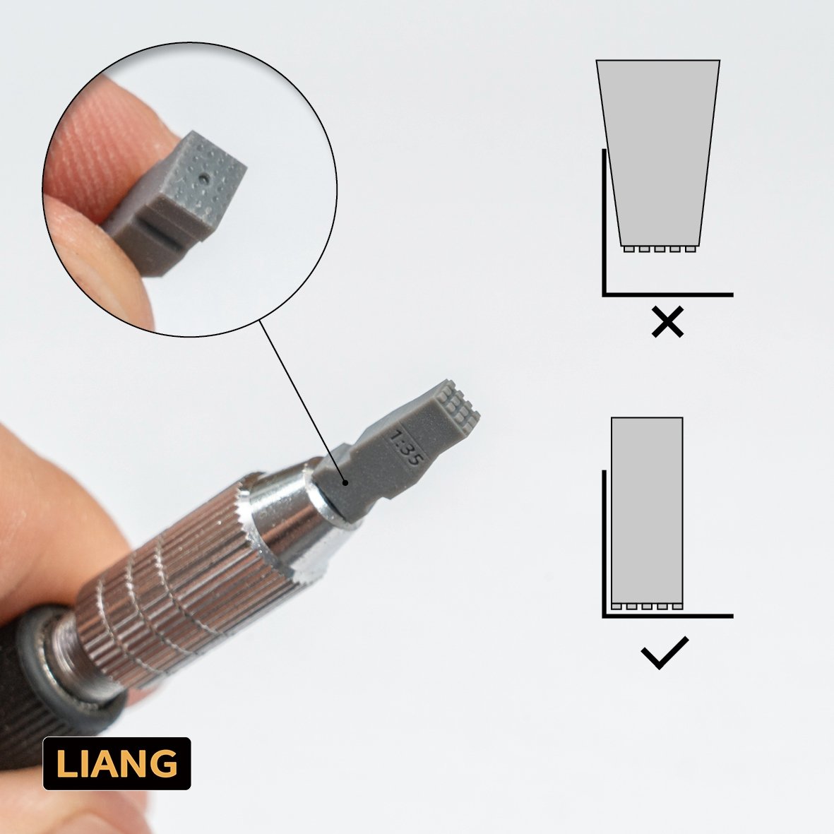 Outils Liang 0229A pour revêtement Zimmerit – image 5