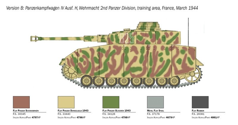 Italeri 6578 Pz. Kpfw. IV Ausf. H 1/35 – Bild 6