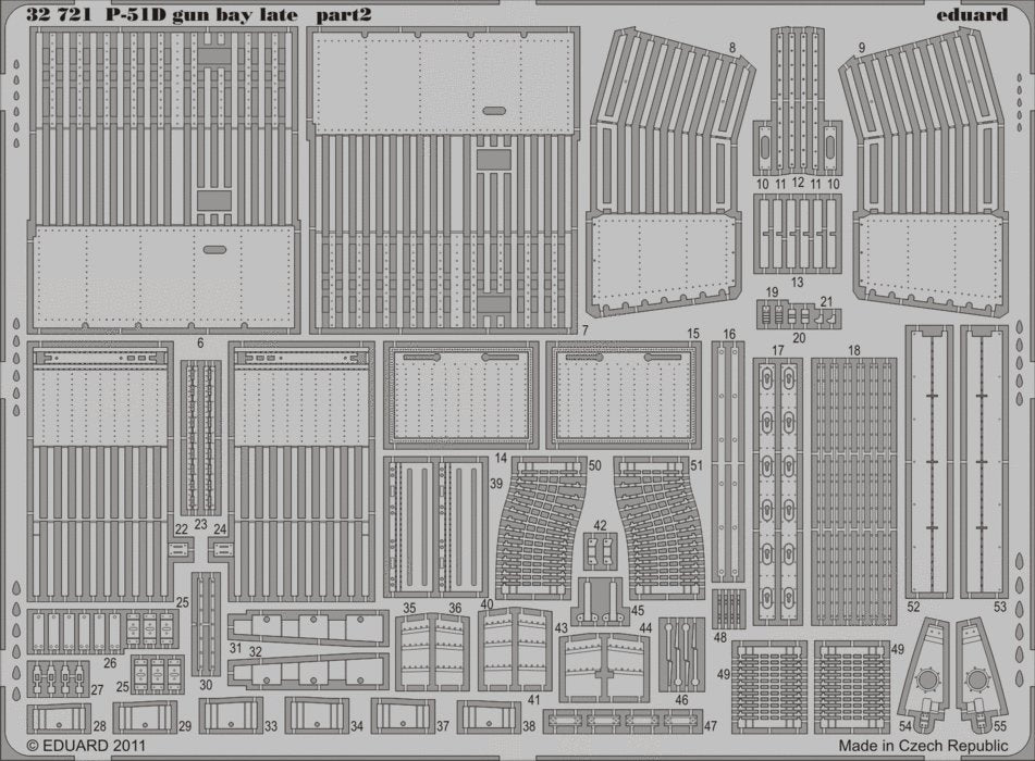 Eduard 32721 P-51D gun bay late 1/32 Tamiya – immagine 2