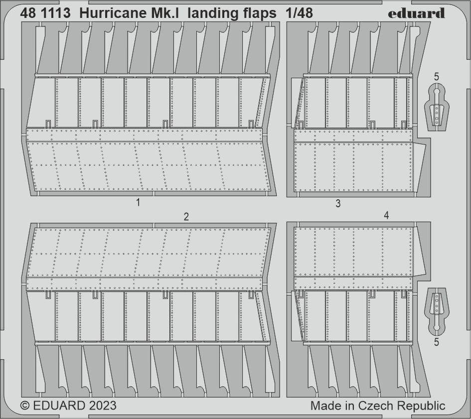 Eduard 481113 Hurricane Mk. I landing flaps HOBBY BOSS 1/48