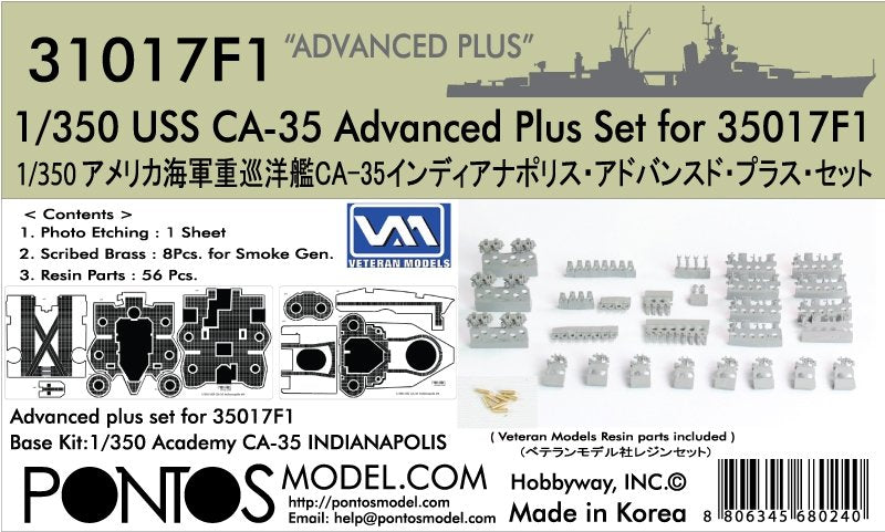 Pontos 31017F1 CA-35 Advanced Plus Set for 35017F1 1/350