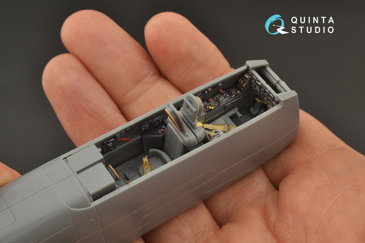 Quinta Studio QD48229 He 219 3D-Printed &amp;amp; coloured Interior on decal paper (Tamiya) 1/48 – immagine 8