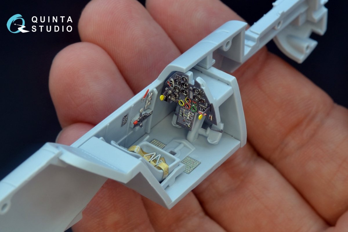 Quinta Studio QD48177 Bf 109E 3D-Printed &amp;amp; coloured Interior on decal paper (for Airfix kit) 1/48 – Bild 7