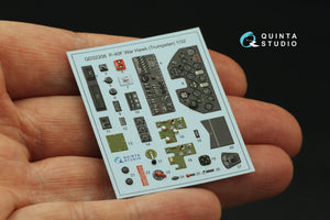 Quinta Studio QD32208 P-40F WarHawk 3D-Printed coloured Interior on decal paper (Trumpeter) 1/32 – immagine 5