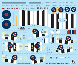 Italeri 1365 SPITFIRE Mk .IX Free French 1/72 – immagine 2