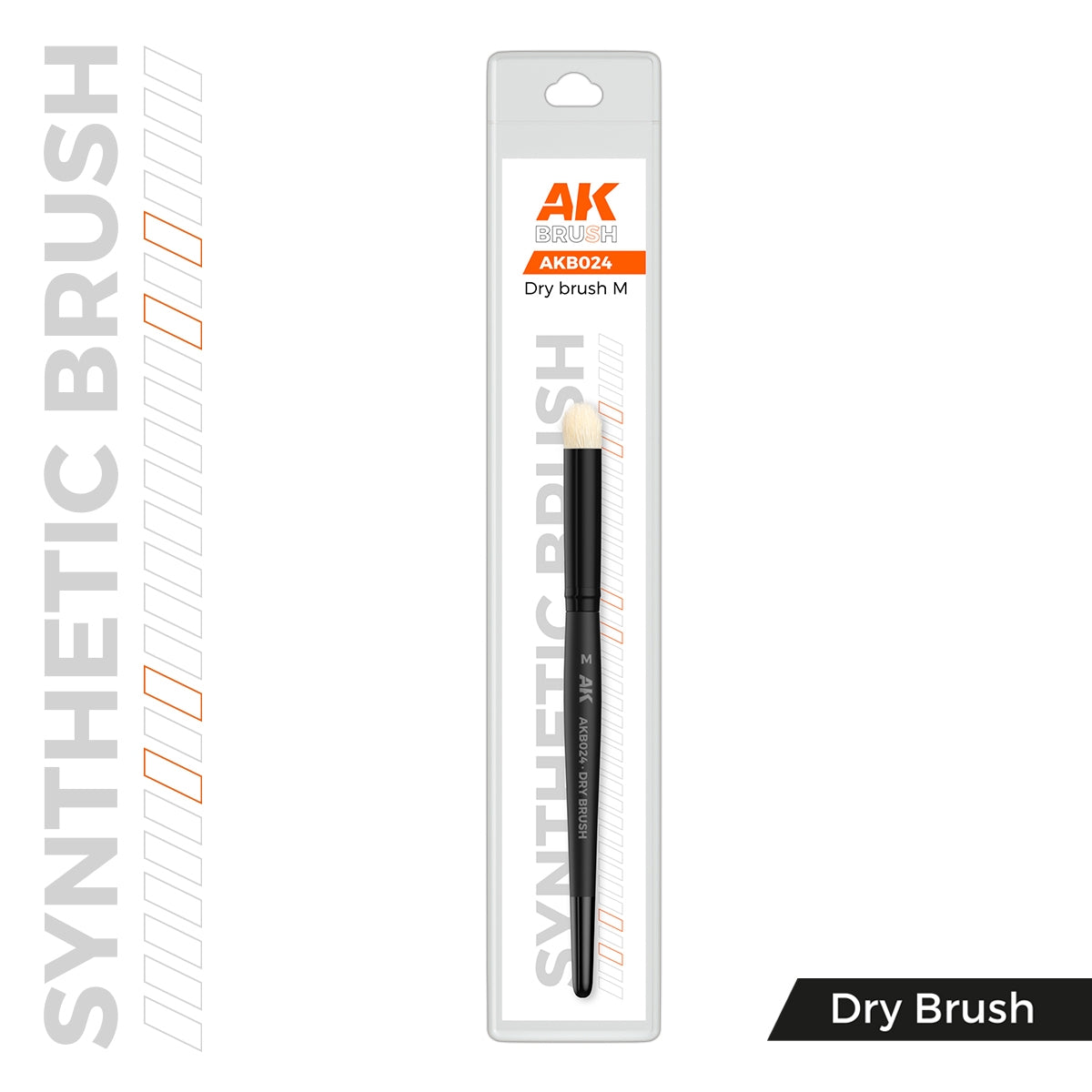AK Interactive AKB024 AK SYNTHETIC DRY BRUSH – M – immagine 2