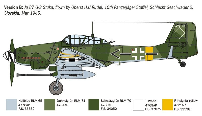 Italeri 1466 Ju 87 G-2 Kanonenvogel 1/72 – Bild 8