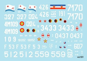 Star Decals 48-B1001 Chars T-55A 1. Guerre froide. Armée soviétique (infanterie de terre et de marine), Pologne, Hongrie, Tchécoslovaquie, Allemagne (RDA), Roumanie et Yougoslavie 1/48 – image 3