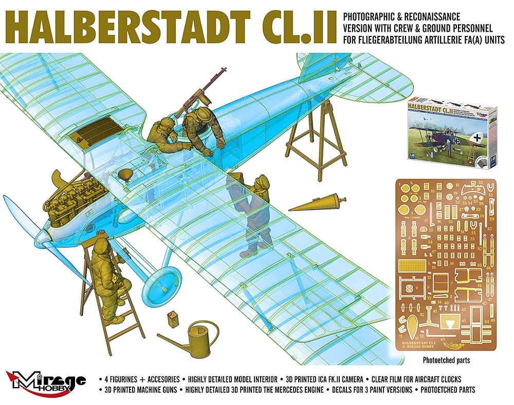 Mirage Hobby 480005 Halberstadt CL.II 1/48 – Bild 3