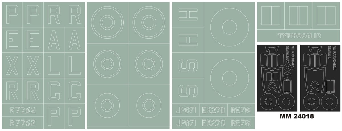 Montex MM24018 TYPHOON Ib CAR DOOR AIRFIX 1/24