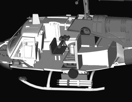 Hobby Boss 87230 UH-1F Huey 1/72 – immagine 4