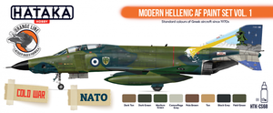 Hataka HTK-CS68 ORANGE LINE – Modern Hellenic AF paint set vol. 1 8x17ml – immagine 2
