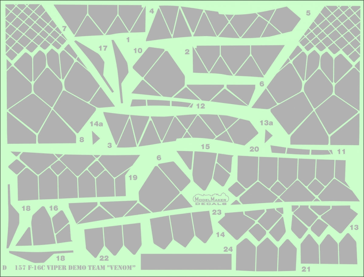 ModelMaker Decals D48157 F-16C Viper Demo Team &amp;quot;Venom” 1/48 – Bild 5