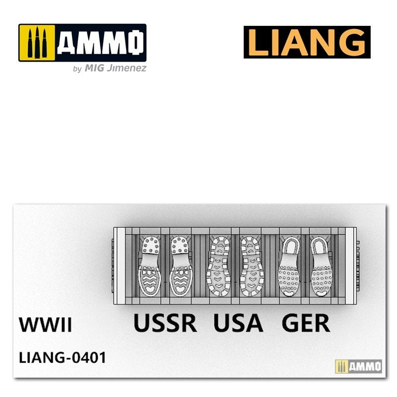 Liang 0401 3D-print Model Shoeprint Tools WWII 1/35 – image 2