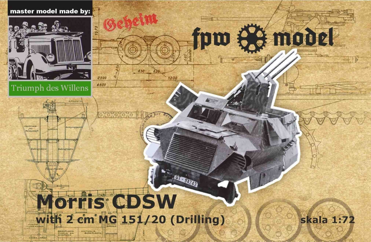 FPW Model TDW010 Triumph des Willens - Morris CDSW with MG151/20 Drilling 1/72
