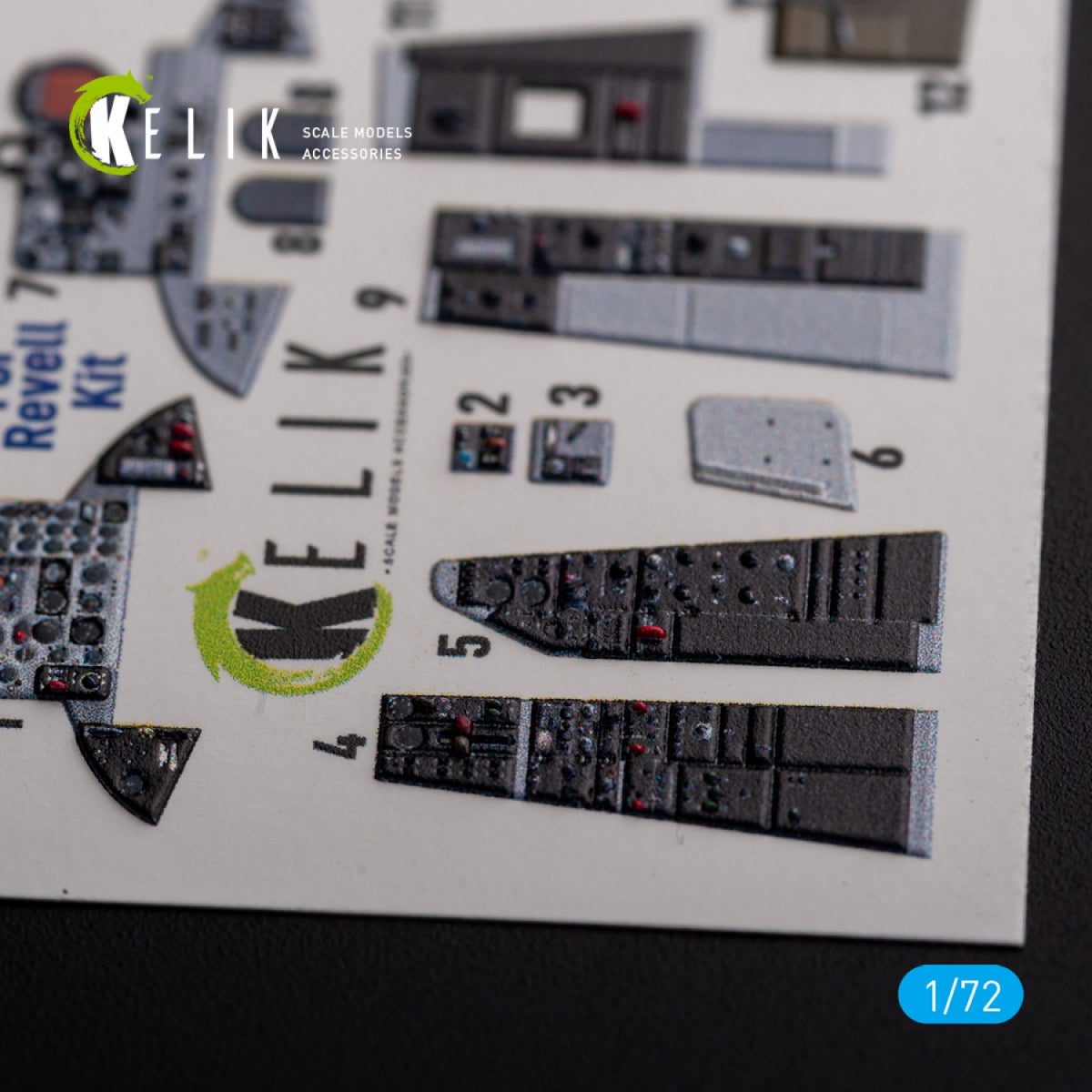 KELIK K72130 F-101 Voodoo - interior 3D decals for Revell kit 1/72 – immagine 6