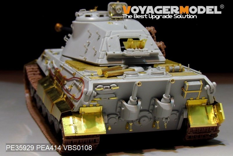 Maquette Voyager PE35929 Char King Tiger allemand de la Seconde Guerre mondiale (tourelle Porsche) pour HOBBYBOSS 84530 1/35  – image 12