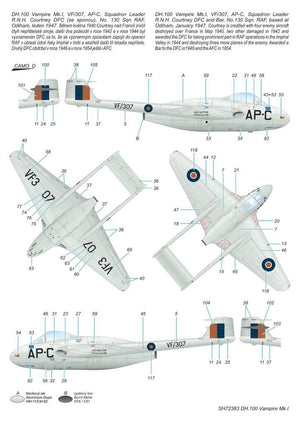 Special Hobby 72383 DH.100 Vampire Mk. I &amp;#39;RAF, RAAF and Armée de l&amp;#39;Air&amp;#39; 1/72 – Bild 7