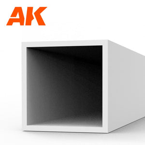 AK Interactive AK6549 SQUARE HOLLOW TUBE 5.00 X 350MM – STYRENE SQUARE HOLLOW TUBE – (3 UNITS) – immagine 2
