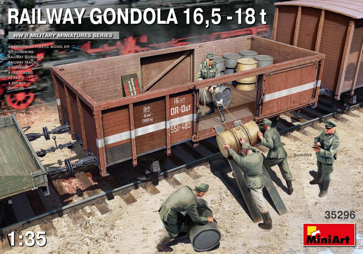 MiniArt 35296 GONDOLE FERROVIAIRE 16,5-18t 1/35