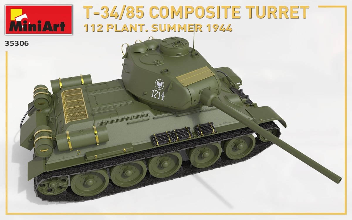 TOURELLE COMPOSITE MiniArt 35306 T-34/85. 112 USINE. ÉTÉ 1944 1/35 – image 9
