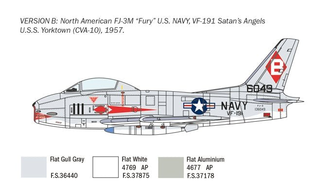 Italeri 2811 North American FJ-2/3 Fury 1/48 – zdjęcie 4