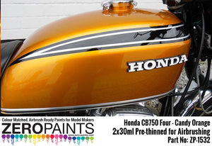 Zero Paints ZP-1532 Honda CB750 Four - Candy Orange Paint Set 2x30ml – immagine 2