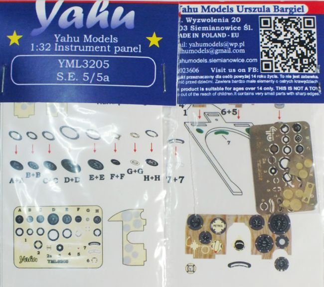 Yahu YML3205 SE-5 / SE-5a Wingnut Wings 1/32